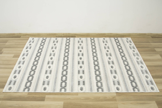 Dywan Sznurkowy Stella D402A white/l.grey Etno Szary Srebrny Krem
