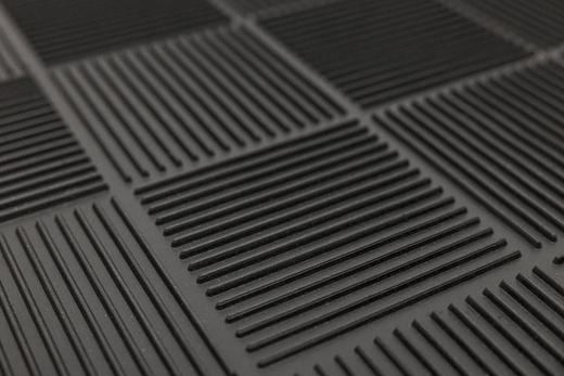 Wycieraczka gumowa kolor M58 dwustronna antypoślizgowa brąz czerń jodełka karo