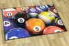 Dywan HD Kule Billard Pool