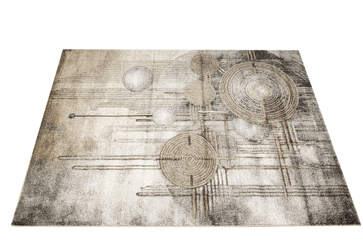 Dywan Ponte N877A d.grey/beige Szary Brąz Okręgi