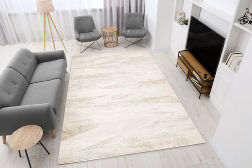 Dywan Illusion H007A cream/l.greyHB Szary Krem Beż Lśniący Linie