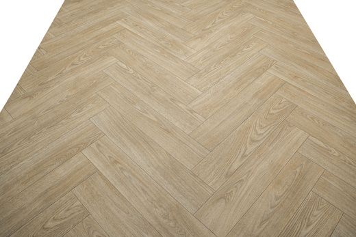 Wykładzina PCV Hightex Leyton 609M Jodełka Beż Brąz Matowa szerokość 3 m