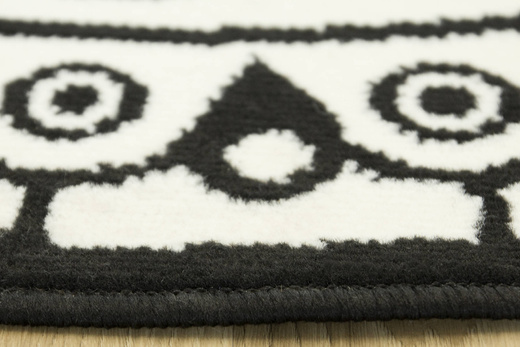 Okrągły Dywan Luna 503786/50944 black