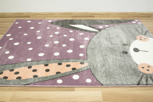 Dywan Dziecięcy Lima 1316C lila/l.grey Fiolet Szary Króliczek