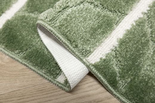 Komplet 2-częściowy Łazienkowy Fano Green Paski Zielony