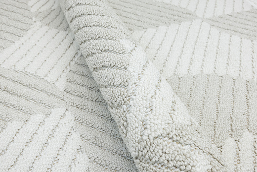 Dywan Milano 032 beige/cream Krem Kaszmir Geometria Frędzelki