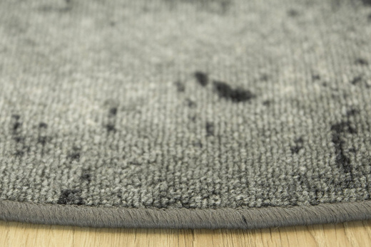 Okrągły Dywan Marl 19 Szary Beton Marmur