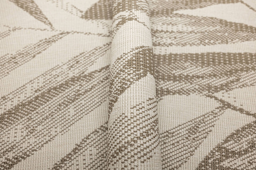 Dywan Dwustronny Sznurkowy Brussels 205768/10620 linen Jasny Beż Krem Liście Outdoor