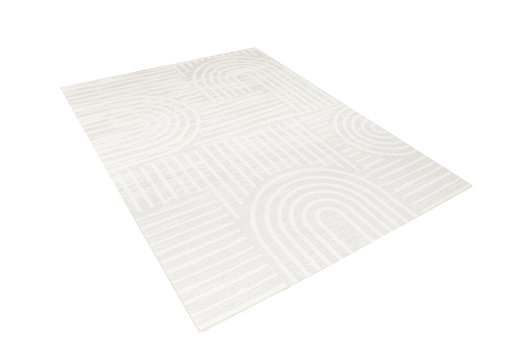 Dywan Sznurkowy Haga 03606E cream/l.grey Szary Krem Geometria Outdoor