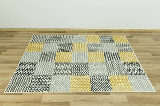 Dywan Luna 503568/89935 mustard patchwork