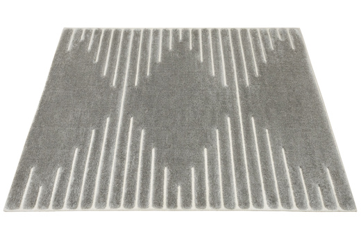 Dywan Shaggy Lula Soft IM43A CNFG4 Cream/Grey Szary Geometryczny Romby Kreski