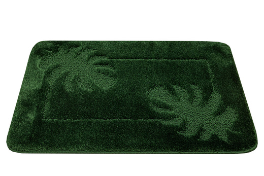 Dywanik Łazienkowy Antypoślizgowy Lisset Monstera Butelkowa Zieleń Linie