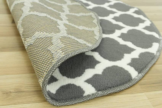 Okrągły Dywan Luna 503402/51911 koniczyna szara