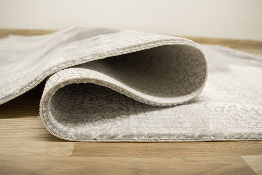 Dywan Galeria GL080G grey/grey Szary Złoty Rozeta