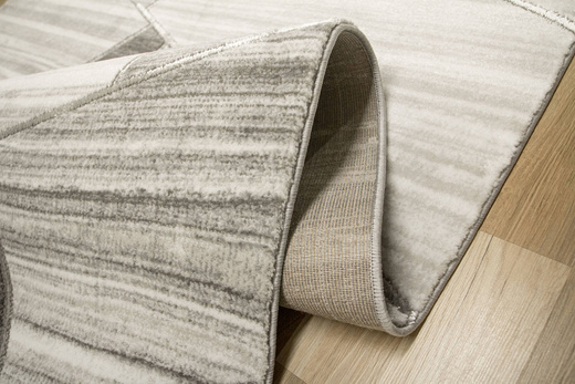 Dywan Felix 9253A l.grey/white Lśniący Marmur Szary Krem Srebrny