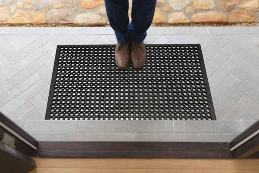 Wycieraczka Antypoślizgowa Gumowa Mata Ażurowa z najazdem