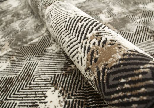 Dywan Studio E621A Szary Czarny Beż Tynk