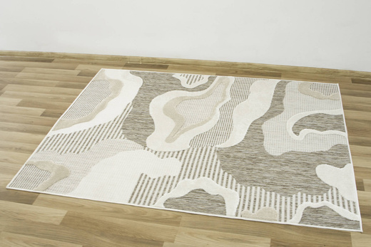 Dywan Sznurkowy Stella D419A beige/white Beż Krem Abstrakcja