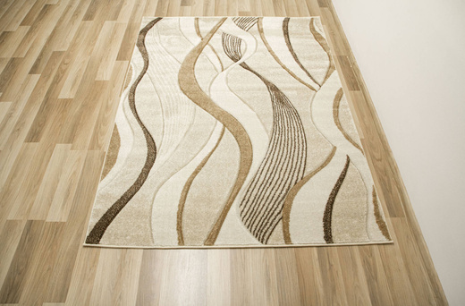 Dywan Amelia B178A cream/beige Beżowy Brązowy Wstęgi Fale
