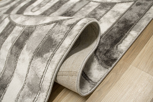 Dywan Felix 9303A grey Lśniący Marmur Szary SrebrnyPółkola