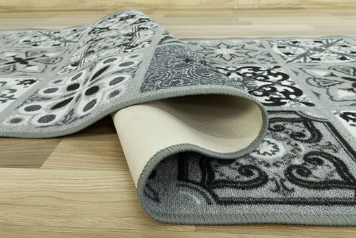 Antypoślizgowy Chodnik Patchwork Szary szerokość 120 cm