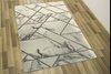 Dywan Diamond K4441S Geometryczny srebrne kreski marmur