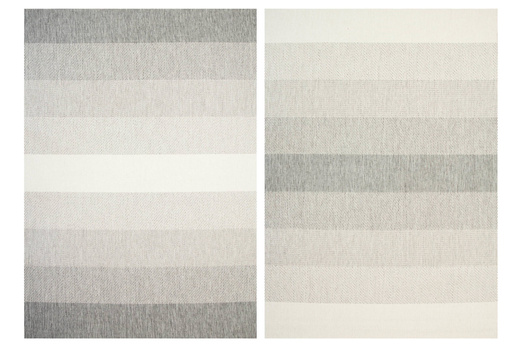 Dywan Dwustronny Sznurkowy Brussels 205248/10010 silver pasy Outdoor