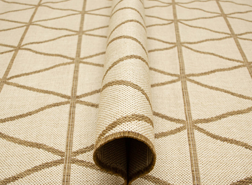 Dywan Płasko Tkany Natura PT 1994/10 Romby Trójkąty Beż