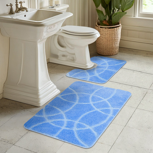 Komplet 2-częściowy Łazienkowy Monza Blue Niebieski