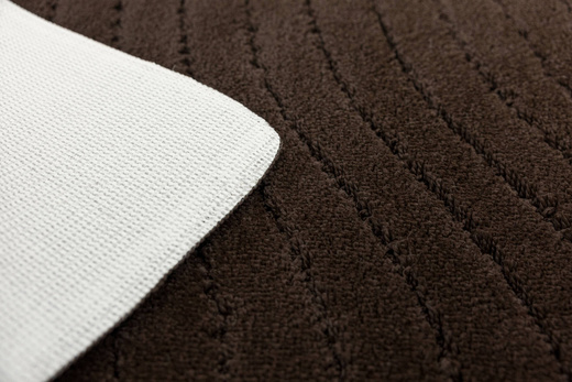 Dywanik Łazienkowy Antypoślizgowy Sara Wenge Brąz Fale