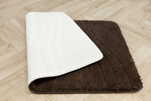 Dywanik Łazienkowy Antypoślizgowy Sara Wenge Brąz Fale