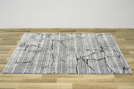 Dywan Quantum K3076G grey Szary Spękany Tynk