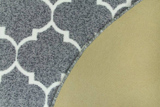 Dywan okrągły Clover 19 jasny szary koniczyna marokańska