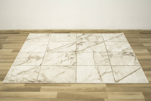 Dywan Felix 9288A cream/l.beige Lśniący Marmur Krem Beż Srebrny