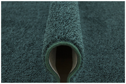 Miękki Gęsty Dywan Phuket 40 Butelkowa Zieleń Shaggy