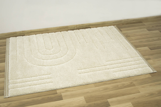 Dywan Shaggy/Sizal Akra 65274/655 Krem Pasy