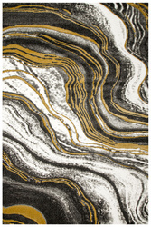 Dywan Amelia B194B grey/d.yellow Szary Żółty Tafla Marmuru