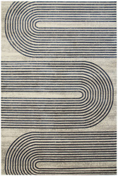 Dywan Dywilan Stylish E4016 l.grey/navy Szary Niebieski Pasy