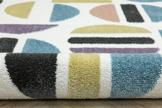 Dywan Dziecięcy Lima M045A rose/blue Krem Fiolet Półkola