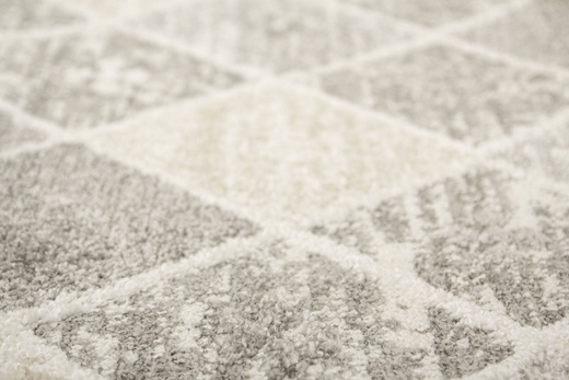 Chodnik Loris G179B Cream/Beige Szary Beż Romby szerokość 70 cm