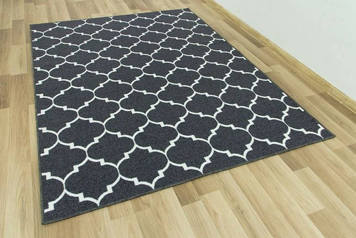 Dywan Clover 29 ciemny szary koniczyna marokańska