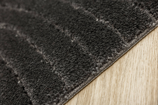 Dywanik Łazienkowy Antypoślizgowy Sara Dark Grey Ciemny Szary Fale