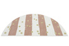 Dywan Półokrągły Dziecięcy Lima M044A cream/rose Róż Krem Zloty Paski