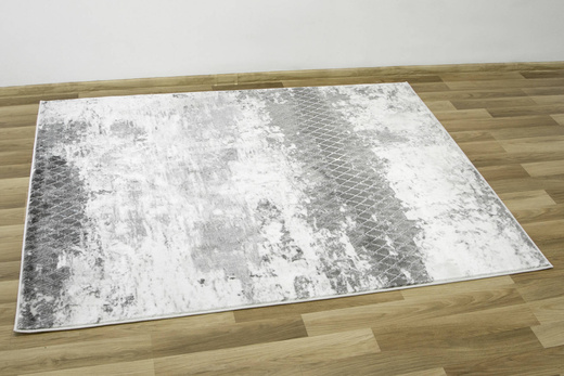 Dywan Felix 9319A l.grey/white Srebrzysty Szary Krem Romby Przecierany Beton