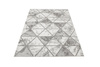 Dywan Felix 9711A white/m.grey Lśniący Marmur Szary Krem Srebrny Romby