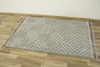 Dywan Berber 7061 l.grey Jasny Szary Romby 3D z frędzlami