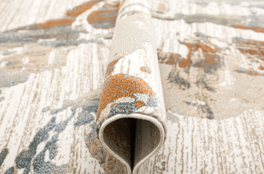 Dywan Argent 14717 O11 Orange Niebieski Pomarańczowy Marmur