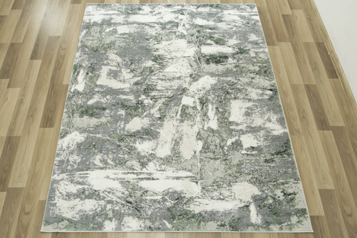 Dywan DAVINCI 2443A d.green/beige Y04/45 Butelkowa Zieleń Beż