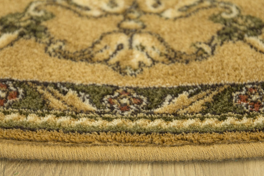 Okrągły Wełniany Dywan Isfahan Dafne Sahara