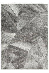 Dywan Felix C179A m.grey/grey Lśniący Marmur Szary Krem Trójkąty